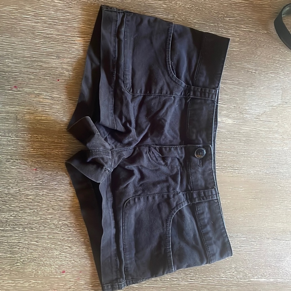 Black short shorts